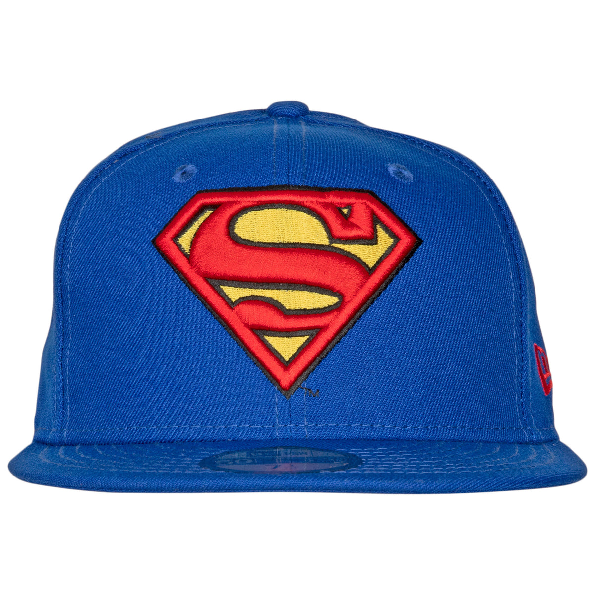 Superman Symbol Blue Fitted Hat - Classic New Era 59Fifty Cap for Men