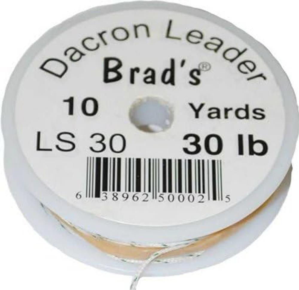 High Strength Braided Fishing Line Spool - Dacron Leader, Multiple Test Weights