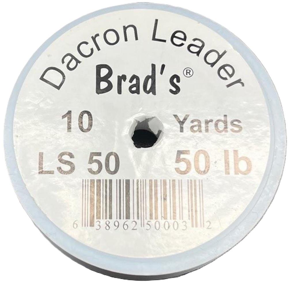 High Strength Braided Fishing Line Spool - Dacron Leader, Multiple Test Weights