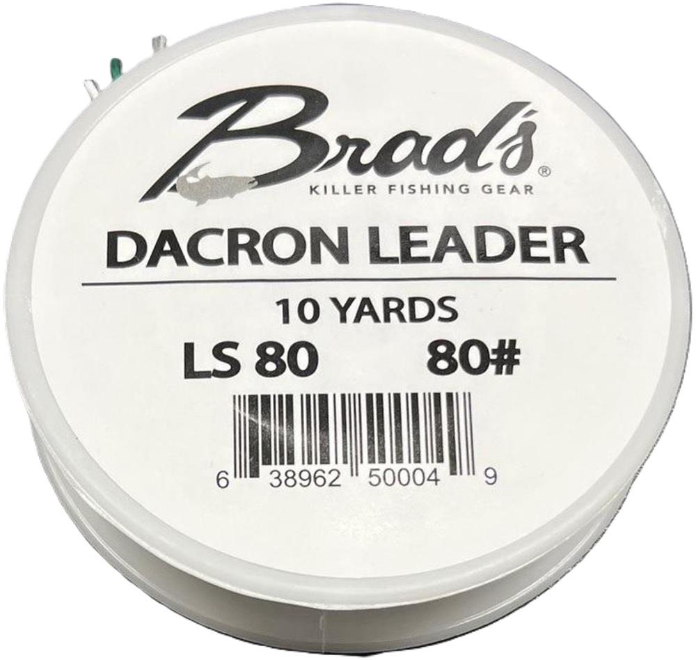 High Strength Braided Fishing Line Spool - Dacron Leader, Multiple Test Weights