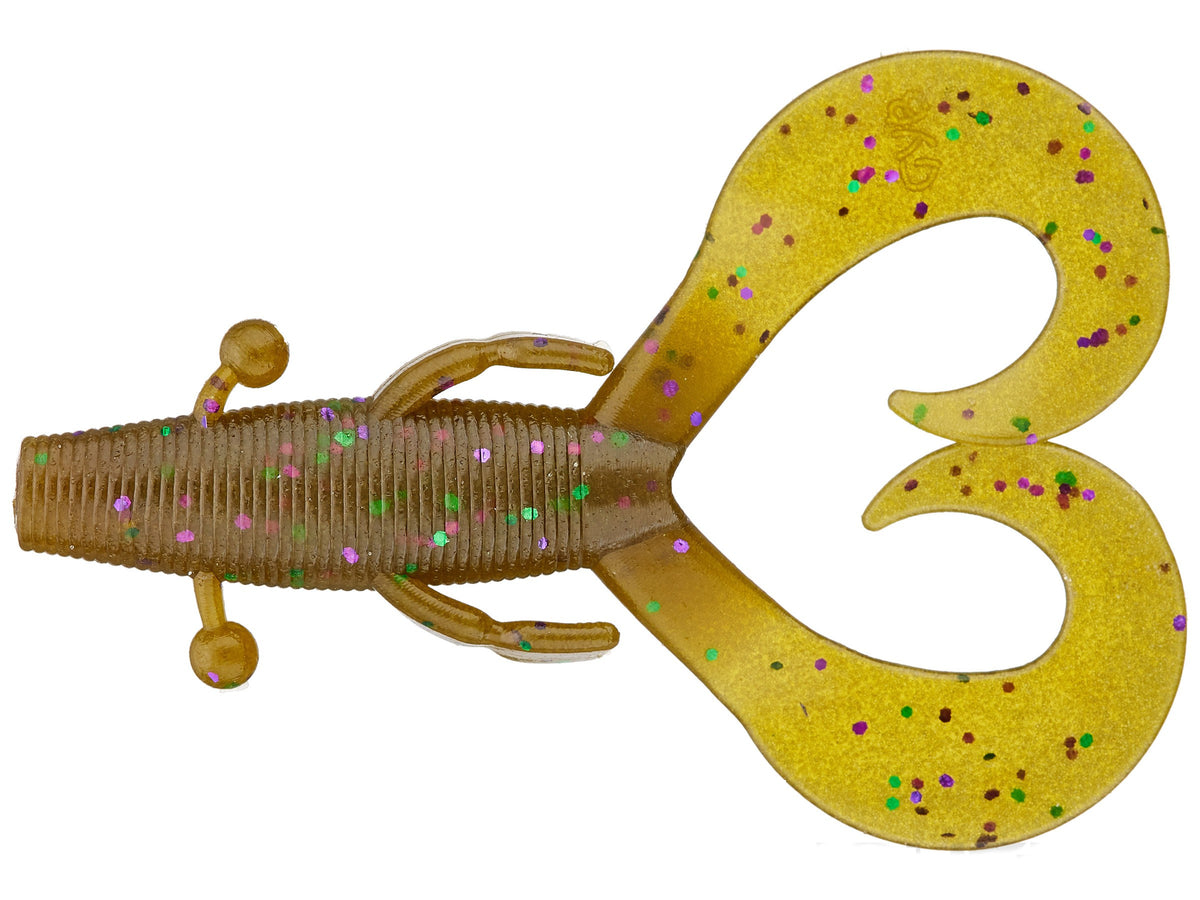 4 Inch Soft Plastic Creature Bait with Curly Legs for Fishing - Multiple Colors