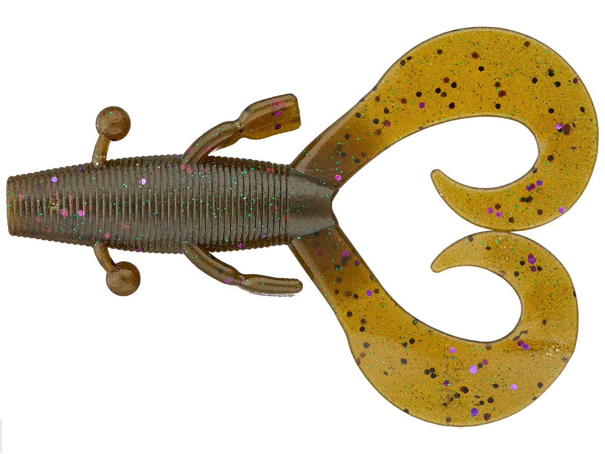 4 Inch Soft Plastic Creature Bait with Curly Legs for Fishing - Multiple Colors