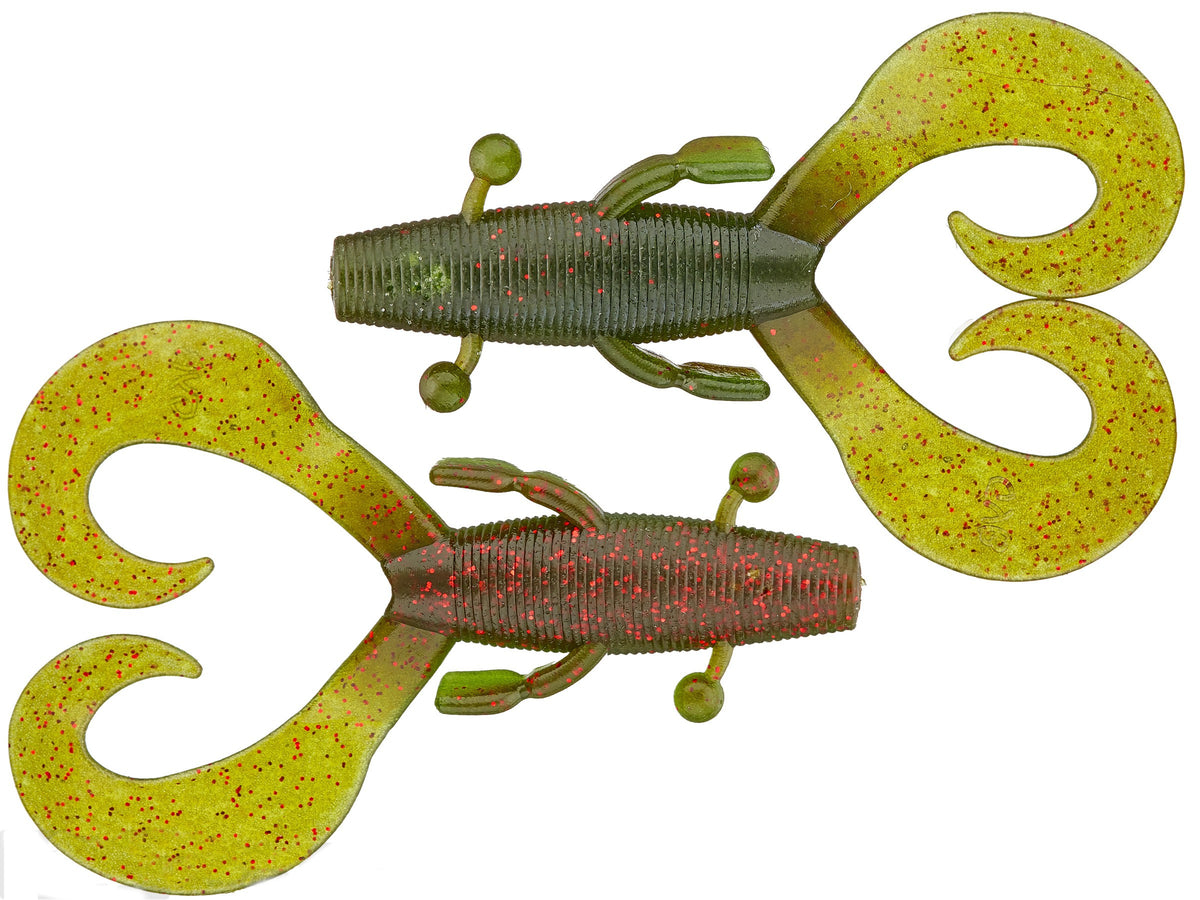 4 Inch Soft Plastic Creature Bait with Curly Legs for Fishing - Multiple Colors