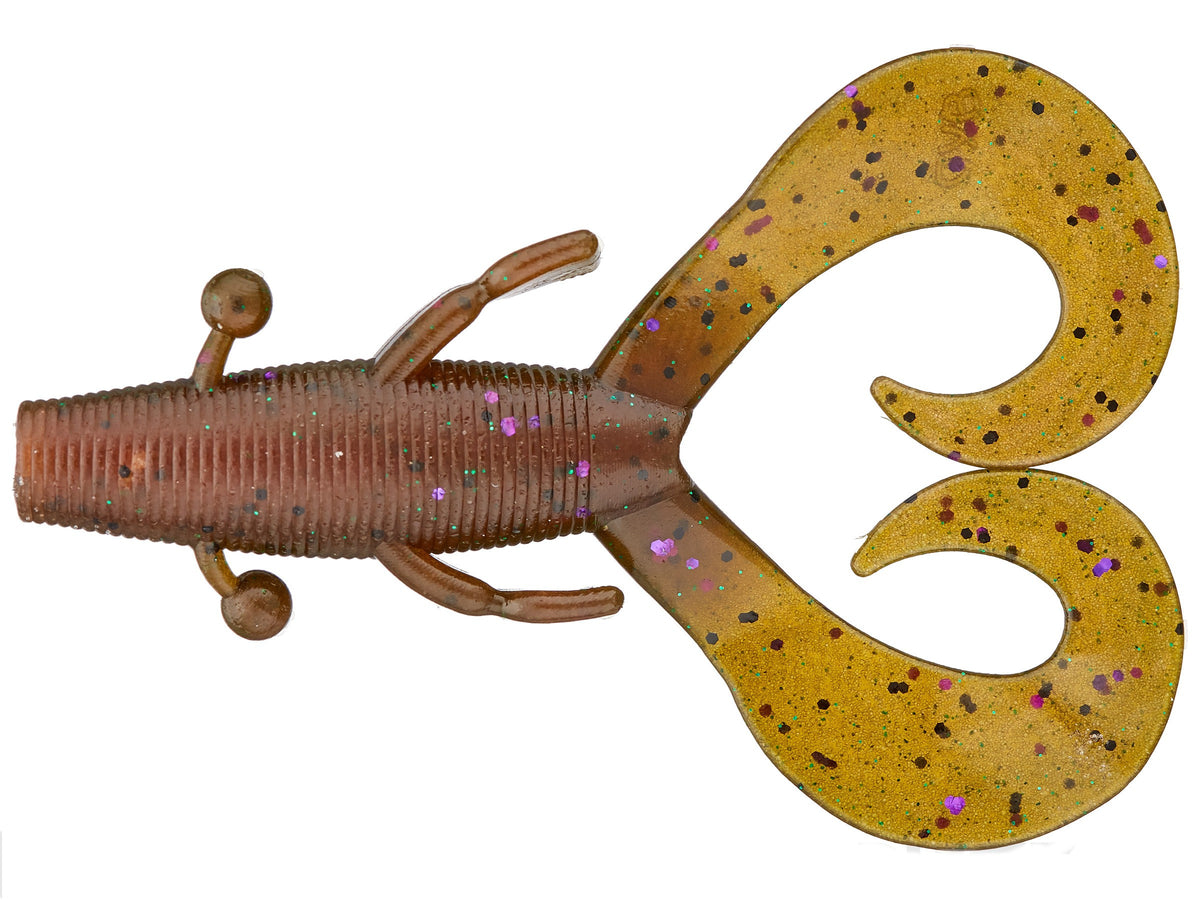 4 Inch Soft Plastic Creature Bait with Curly Legs for Fishing - Multiple Colors