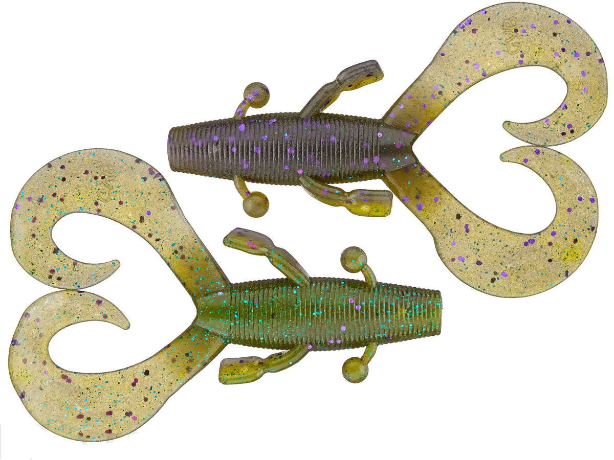 4 Inch Soft Plastic Creature Bait with Curly Legs for Fishing - Multiple Colors