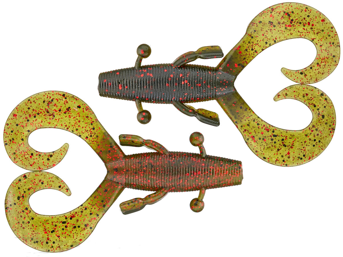 4 Inch Soft Plastic Creature Bait with Curly Legs for Fishing - Multiple Colors