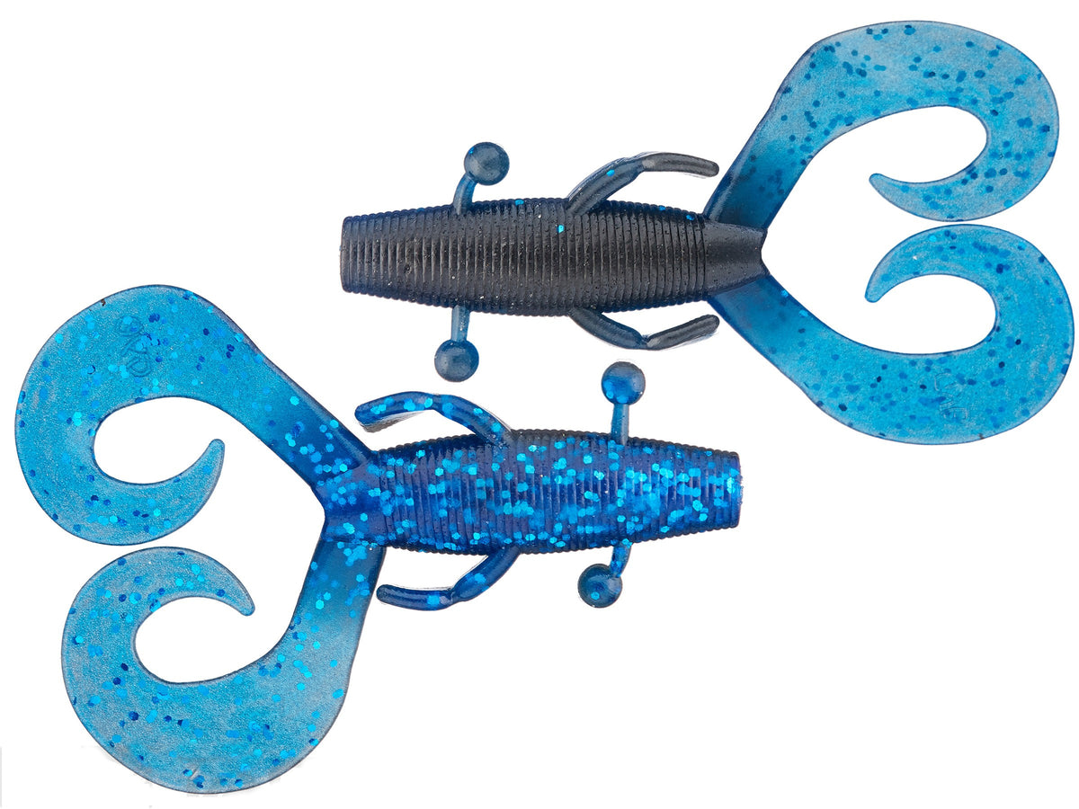 4 Inch Soft Plastic Creature Bait with Curly Legs for Fishing - Multiple Colors