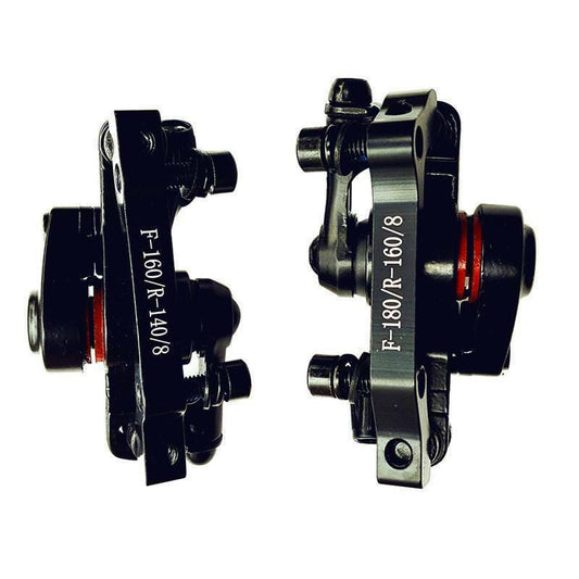 Bike Disc Brake Mechanical Caliper for Road Bicycle Front & Rear - Aluminum Alloy