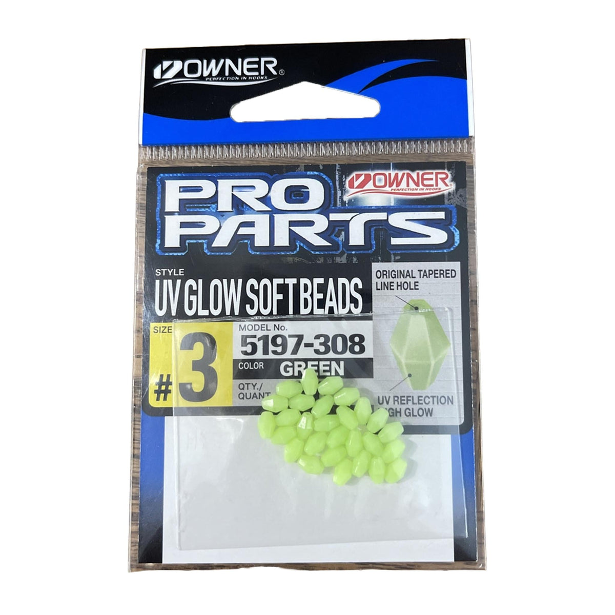 UV Glow Soft Beads for Fishing Rigs, Low-Light Visibility, Salt & Freshwater