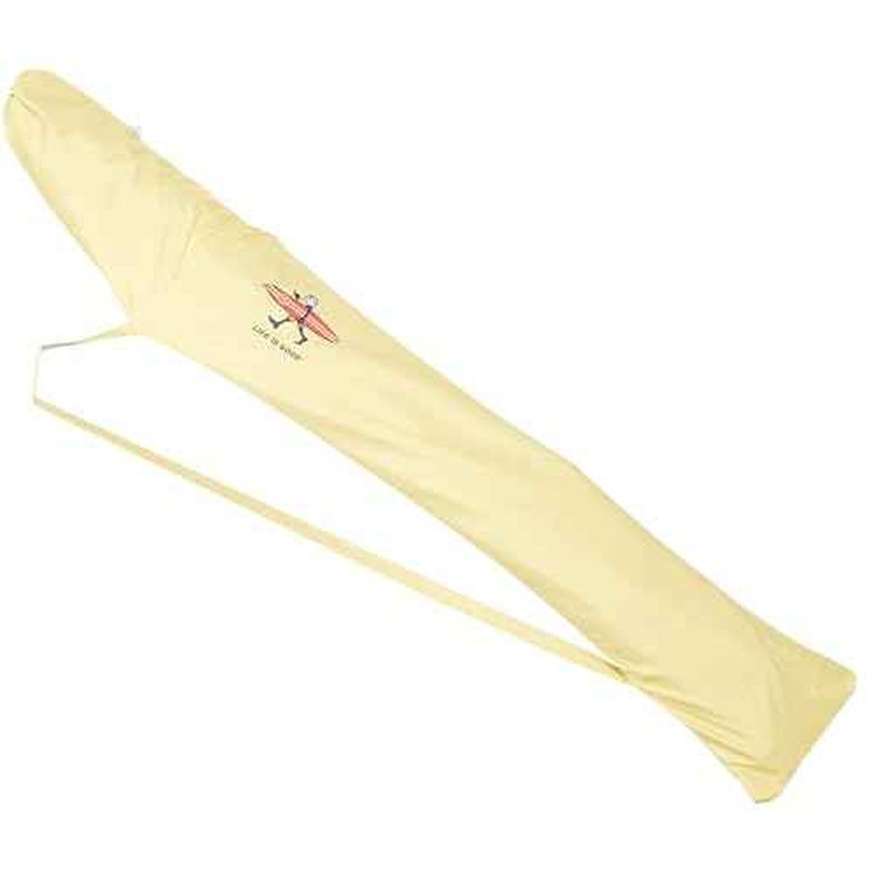 Life is Good 6.5' Outdoor Beach Umbrella with ANCHORX Heavy Duty High Wind Stability Sand Anchor and Carrying Bag