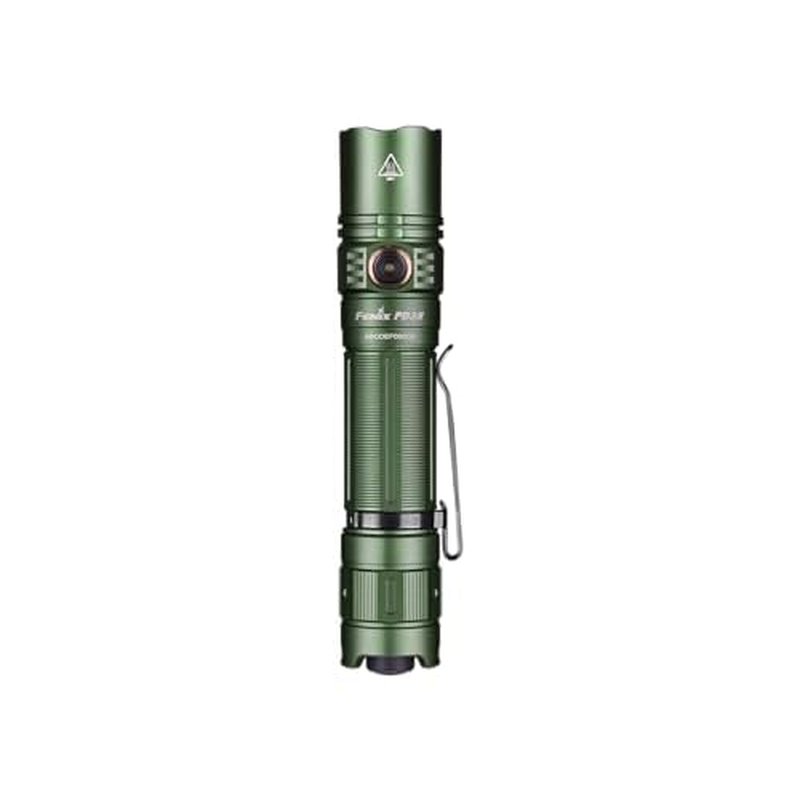 Fenix PD35 v3.0 Rechargeable Tactical Flashlight, 1700 Lumens EDC with Battery and Organizer (Green)