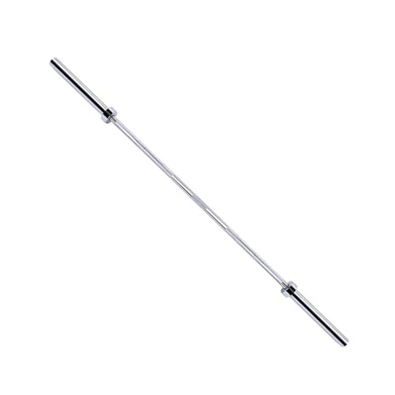 Fitvids Olympic Bar for Weightlifting and Power Lifting Barbell, 700-Pound Capacity (6 Feet, Silver)