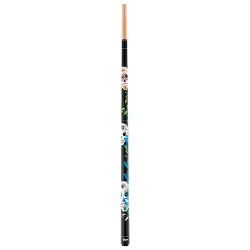 Viper by GLD Products Underground 58" 2-Piece Billiard/Pool Cue, Dia De Los Muertos, 19 Ounce, Black (50-0660-19)