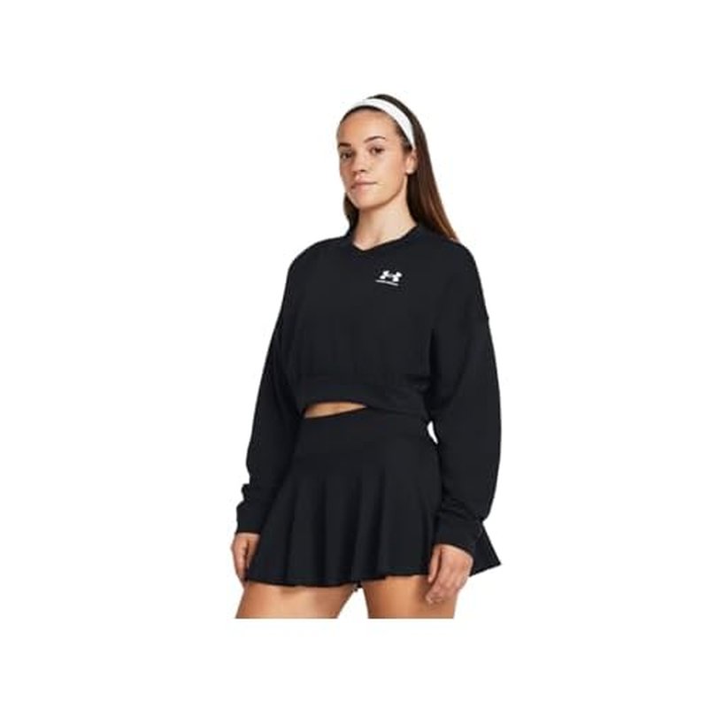 Under Armour Women's Rival Terry Oversized Cropped Crew Neck Sweatshirt