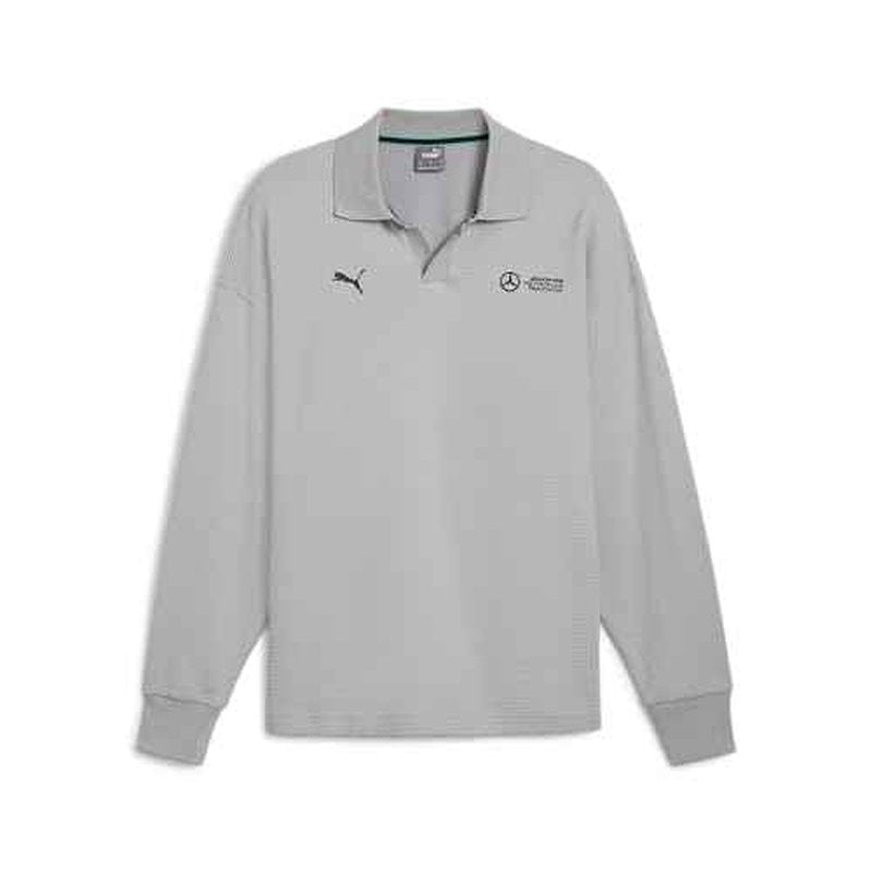 PUMA Men's Standard Mercedes AMG-Pertronas Formula 1 Longsleeve Polo, Team Silver, L