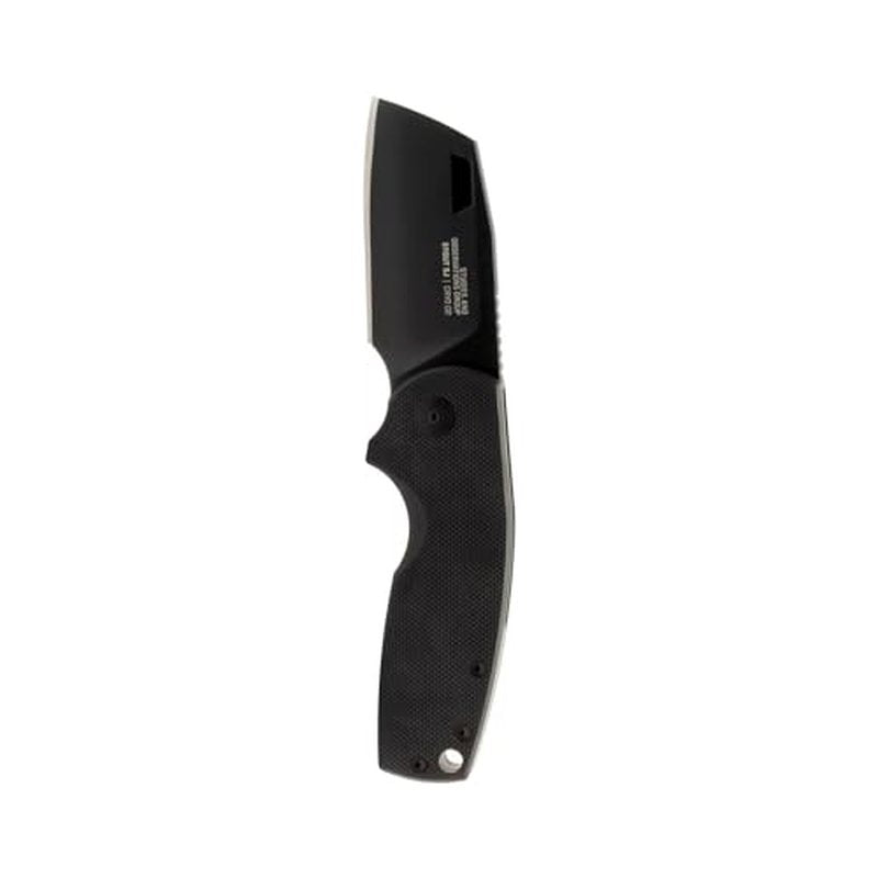SOG Stout SJ Cleaver Daily Ambidextrous Pocket Folding Knives with Slip Joint Mechanism | G10 Handle | CRYO D2 Steel Blade