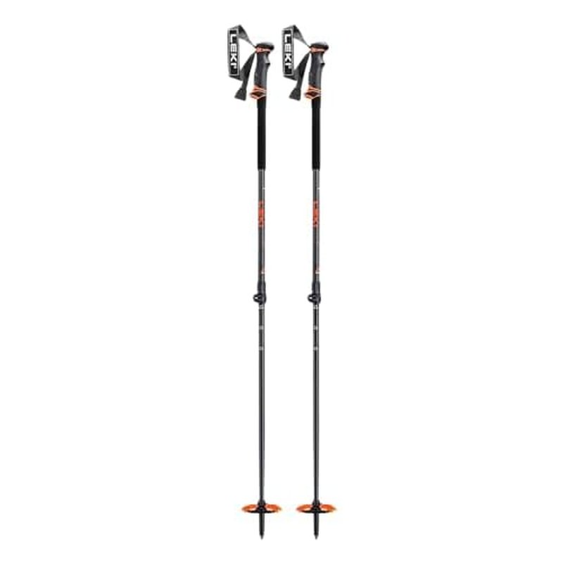 LEKI Helicon Lite Aluminum Adjustable Lightweight Ski Poles for Backcountry Skiing & Snowboarding