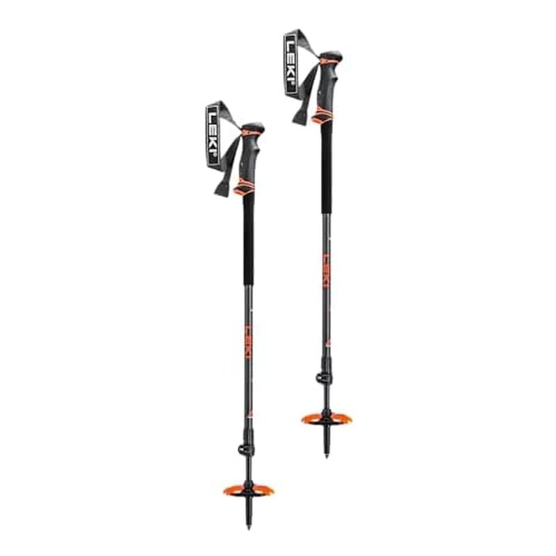 LEKI Helicon Lite Aluminum Adjustable Lightweight Ski Poles for Backcountry Skiing & Snowboarding