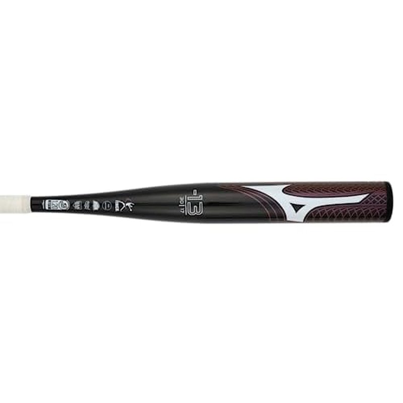 Mizuno Finch Fastpitch Softball Bat (-13) | Womens Aluminum Fast Pitch BAT | BLK Iridescent | 17OZ | 28 INCHES (2800)