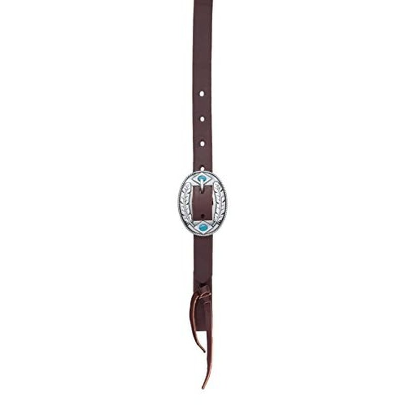 Weaver Leather 10-0606 Working Tack Designer Hardware Sliding Ear Headstall, Feather