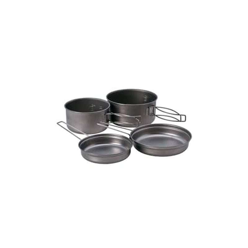 Snow Peak Multi Compact Cook Set, Japanese Titanium, Ultralight and Compact for Camping and Backpacking, Made in Japan, Lifetime Product Guarantee