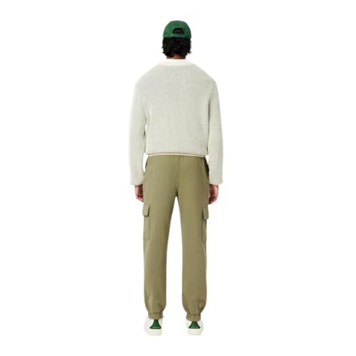 Lacoste Mens Regular Fit Non-Brushed Fleece Cargo Sweatpants