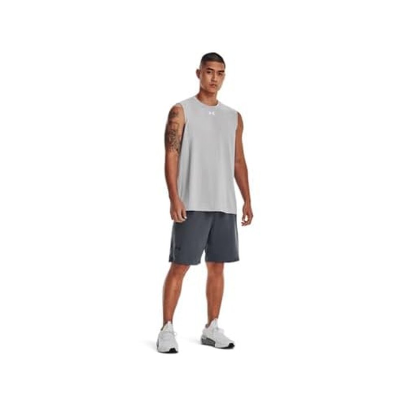 Under Armour Men's Team Tech Slvls Loose Grey Short Sleeve Shirt