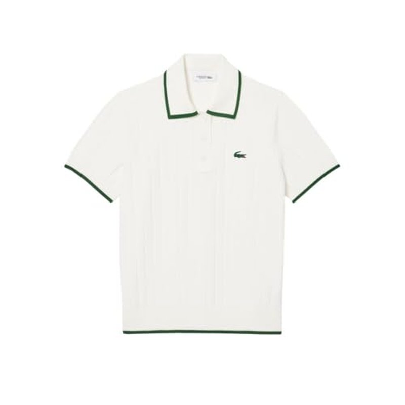 Lacoste Women's Sport Short Sleeved Polo Collar Golf Sweater
