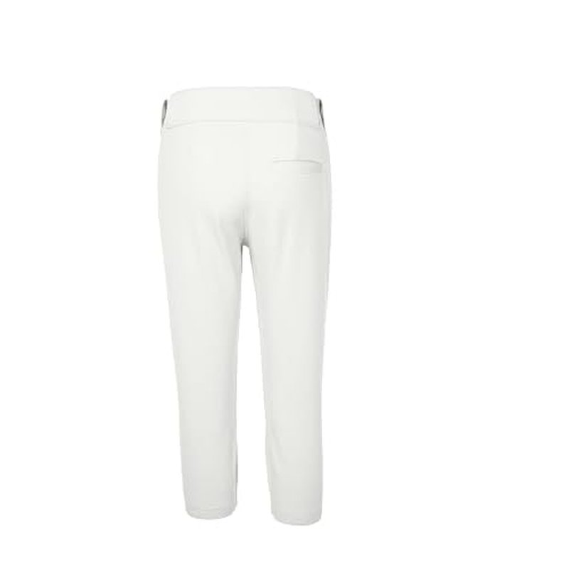 Mizuno Women's Belted Stretch Fastpitch Softball Pant, White, Medium