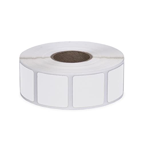 Roll of 1000 7/8" Square Target Pasters (White, 1000 Pasters)