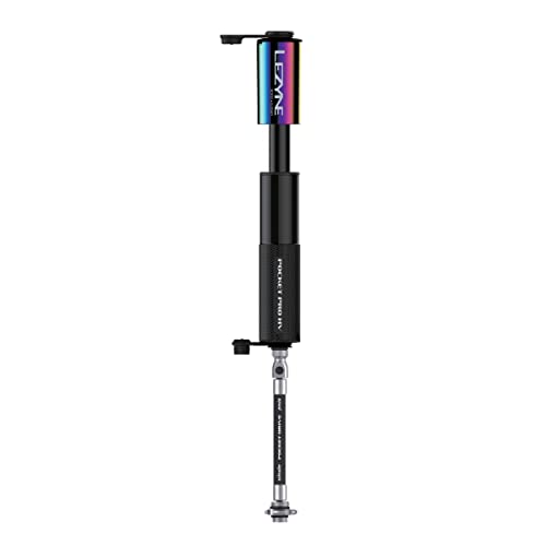 Lezyne Pocket Drive Pro HV Mini Pump - Aluminium, 90psi, Presta/Schrader, With Mount, Neo/Black