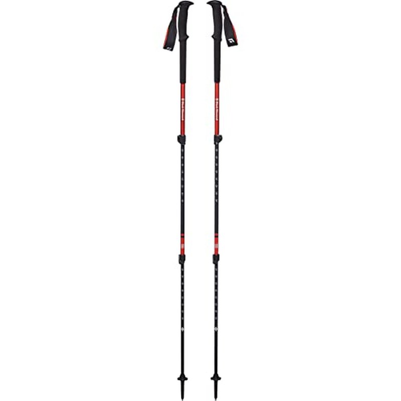BLACK DIAMOND Trail Trekking Poles (Pair) | Lightweight Aluminum Hiking Poles | FlickLock Adjustable Shafts | All-Season Stability & Comfort