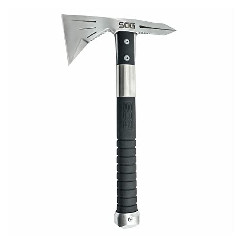 SOG Tomahawk Tactical Hatchet - Voodoo Hawk Mini Tactical Axe, Throwing Hatchet w/ 2.75 Inch Blade for Survival Sports and Camping Axes (F182N-CP)