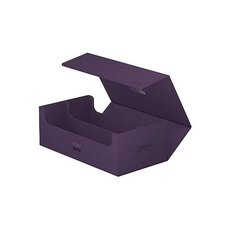 Ultimate Guard Arkhive 800+, Deck Case for 800 Double-Sleeved TCG Cards, Purple, Compatible with Boulders, Magnetic Closure & Microfiber Inner Lining