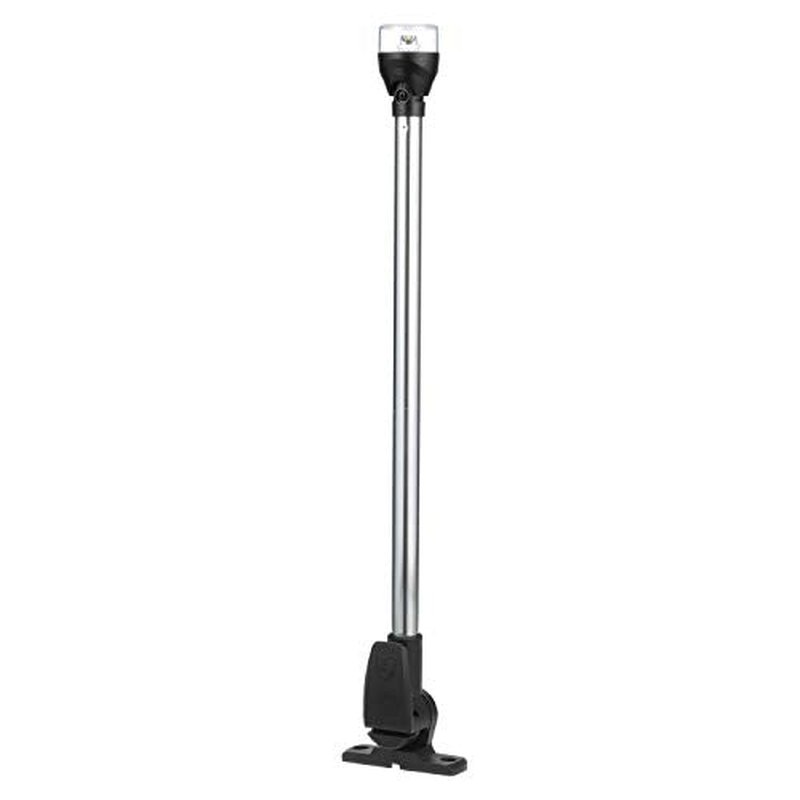 Attwood 5551-PA20-7 All-Round LED Fold Down Navigation Light Black Base, 20-Inch