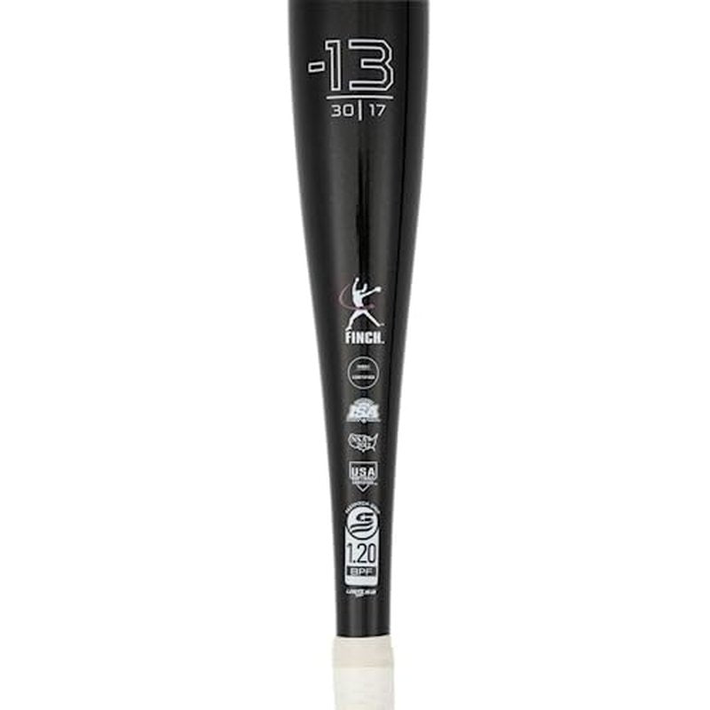 Mizuno Finch Fastpitch Softball Bat (-13) | Womens Aluminum Fast Pitch BAT | BLK Iridescent | 17OZ | 28 INCHES (2800)