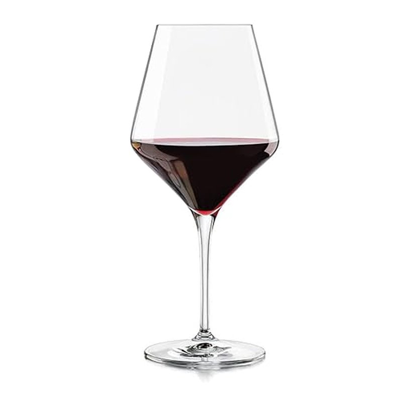 Libbey Master¡¯s Reserve 9323 Prism All Purpose Wine Glasses Set, 16 Oz, Clear, Sleek Wine Glass Set Of 12, Modern Stemware Glasses for Special Moments