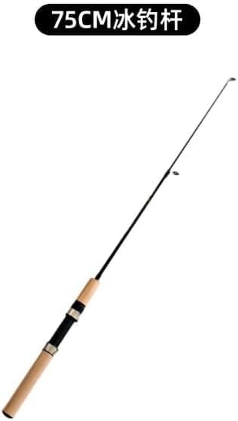 Ice Fishing Rod Reel Combo - 30" Ultra-Light Fiberglass Rod with EVA Handle | Practical Fishing Gear