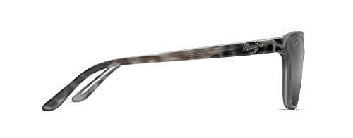 Maui Jim Women's Honi Polarized Cat Eye Sunglasses, Grey Tortoise Stripe/Neutral Grey, Small