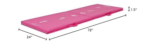 Z Athletic Children's Cartwheel and Beam Training Folding Mat for Gymnastics and Tumbling