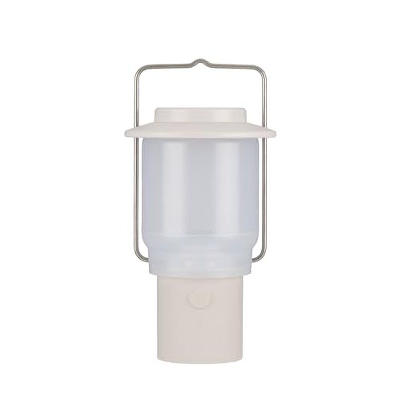 Snow Peak Mini Hozuki - Battery-Powered & Lightweight Camping Light - Portable Lantern for Soft, Ambient Light, Ivory