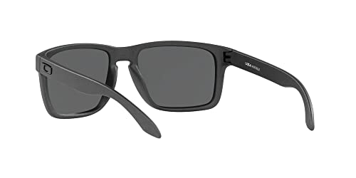 Oakley Men's OO9417 Holbrook XL Square Sunglasses, Steel/Prizm Black Polarized, 59 mm