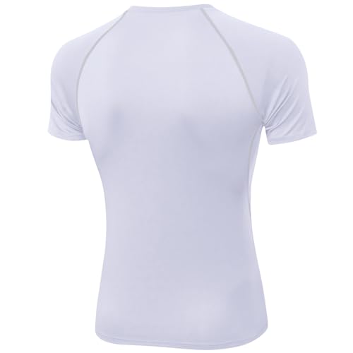 SPVISE Men's Compression Shirt Short Sleeve Workout Gym Top Cool Dry Athletic Base Layer Undershirt T-Shirt for Sport Running