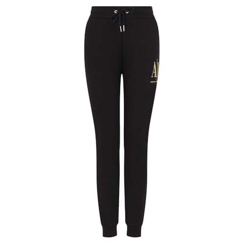 Armani Exchange Womens Foundation Icon Gold Sweatpants