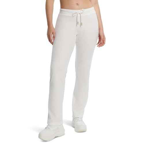 Juicy Couture womens Rib Waist Velour Pant W/Drawcord