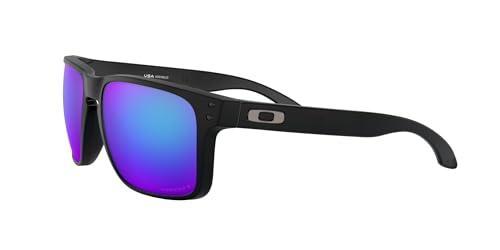 Oakley Men's OO9417 Holbrook XL Square Sunglasses, Matte Black/Prizm Sapphire Iridium Polarized, 59 mm