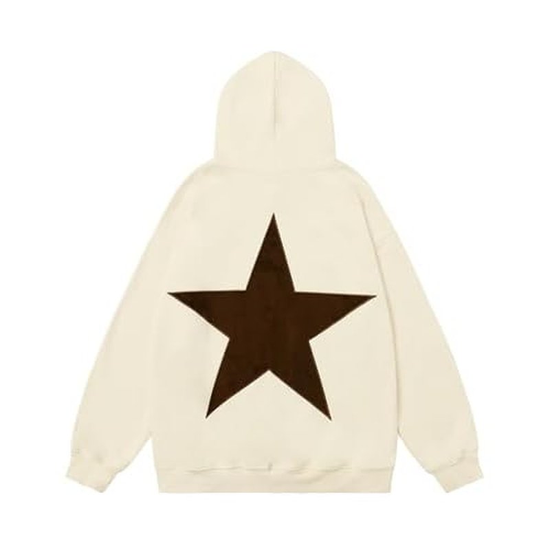 Aelfric Eden Star Hoodies Y2k Oversized Graphic Hoodies Aesthetic 90s Crewneck Sweatshirt Long Sleeve Pullover Tops