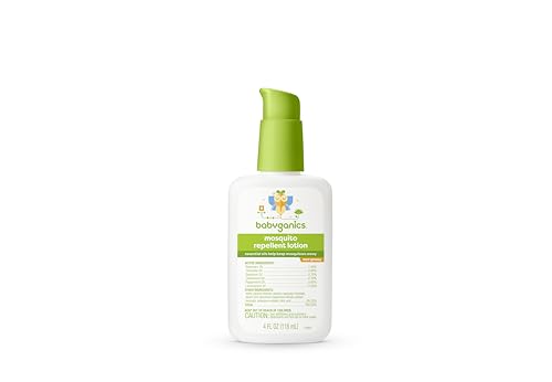 Babyganics Mosquito Repellent Lotion, Made with Plant and Essential Oils, Non-Greasy, 4oz