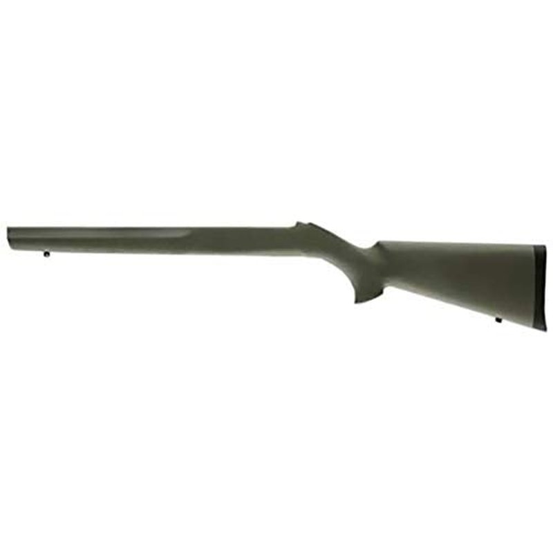 Hogue Rubber OverMolded Stock for Ruger 10/22 with .920" Diameter Barrel Channel, OD Green - 22210