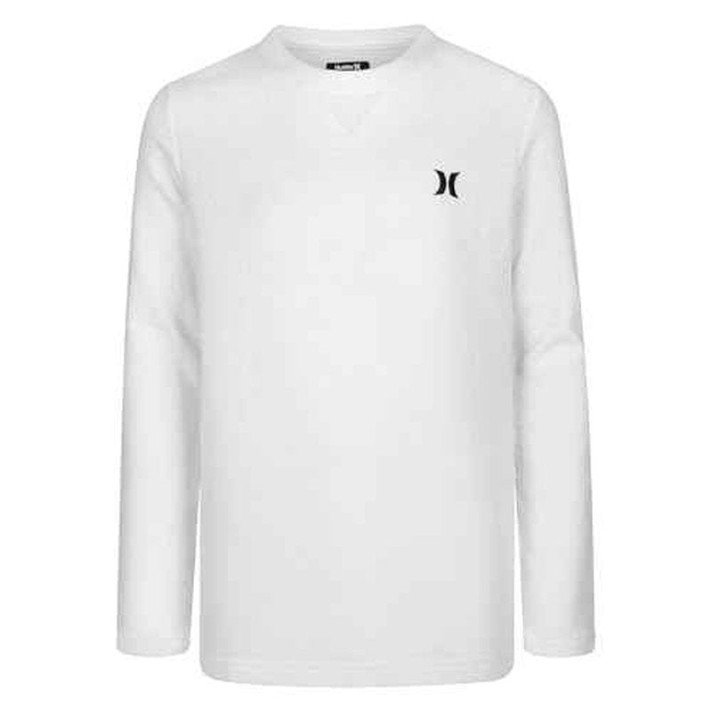 Hurley Boys Long Sleeve Waffle Knit Shirt